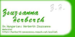 zsuzsanna herberth business card